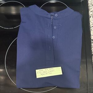 Small Manila Top Navy NWOT